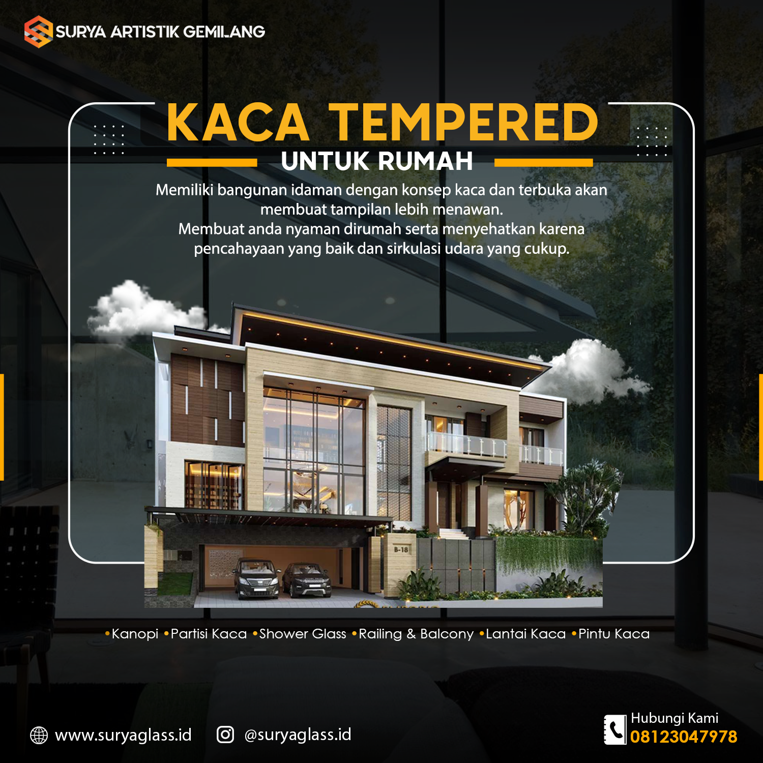 Kaca Tempered Sumatra