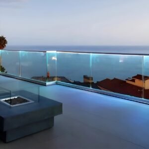 balkon kaca tempered LED