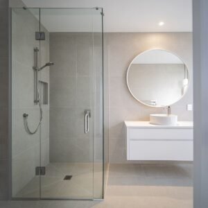 kaca kamar mandi frameless