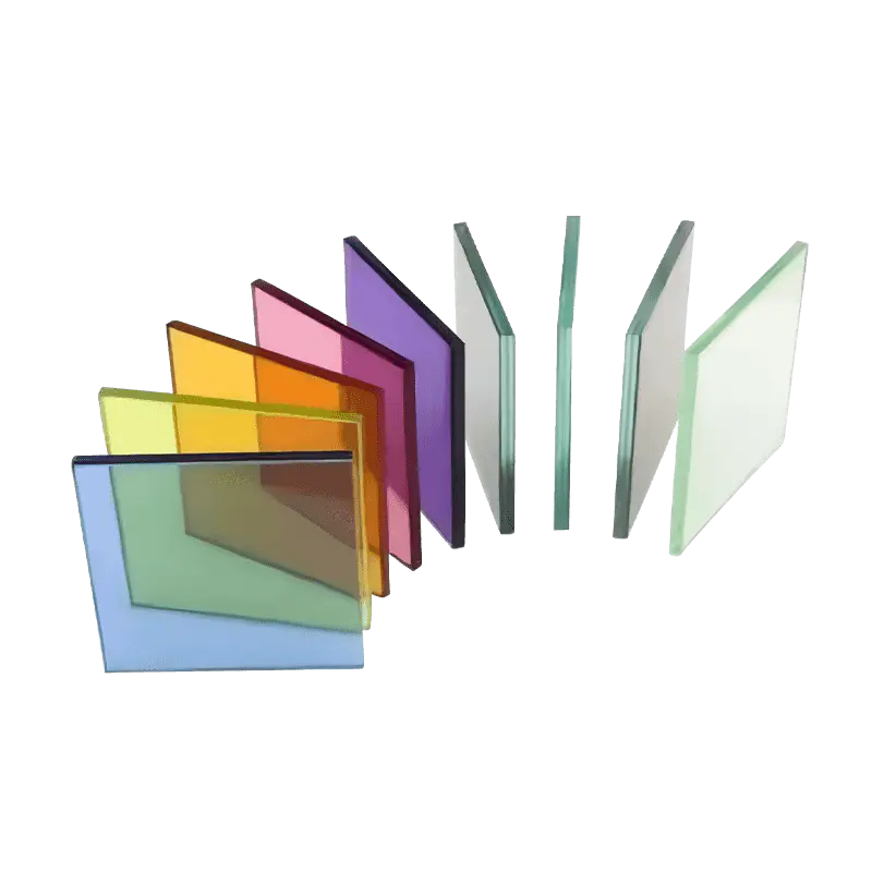 kaca tempered warna