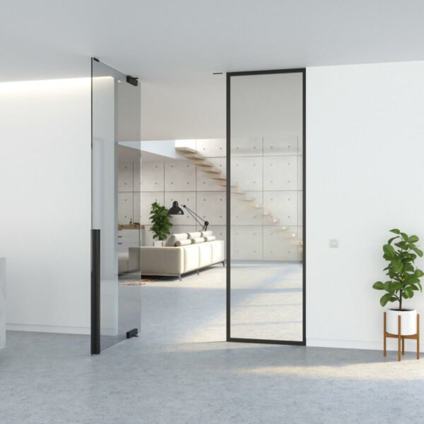 pintu kaca frame simpel