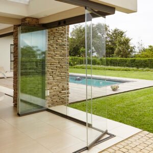 pintu kaca tempered geser