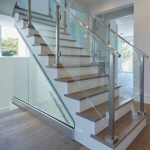 railing kaca tempered tangga